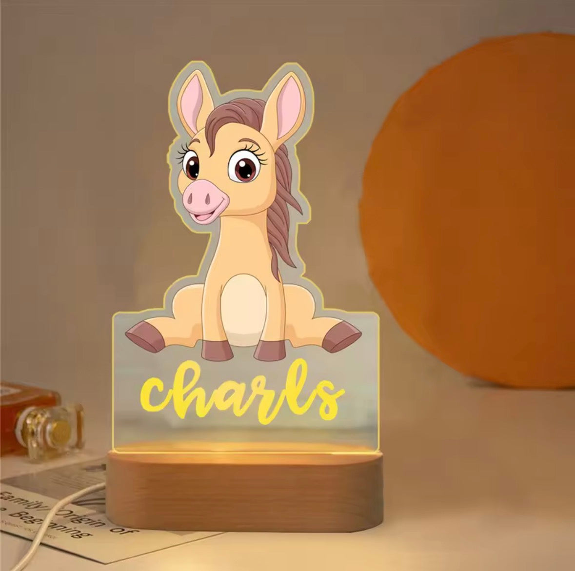 🐴 Lampe personnalisable – Cheval